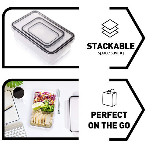 Fullstar microwave-safe containers enable quick reheating with lid removed.
