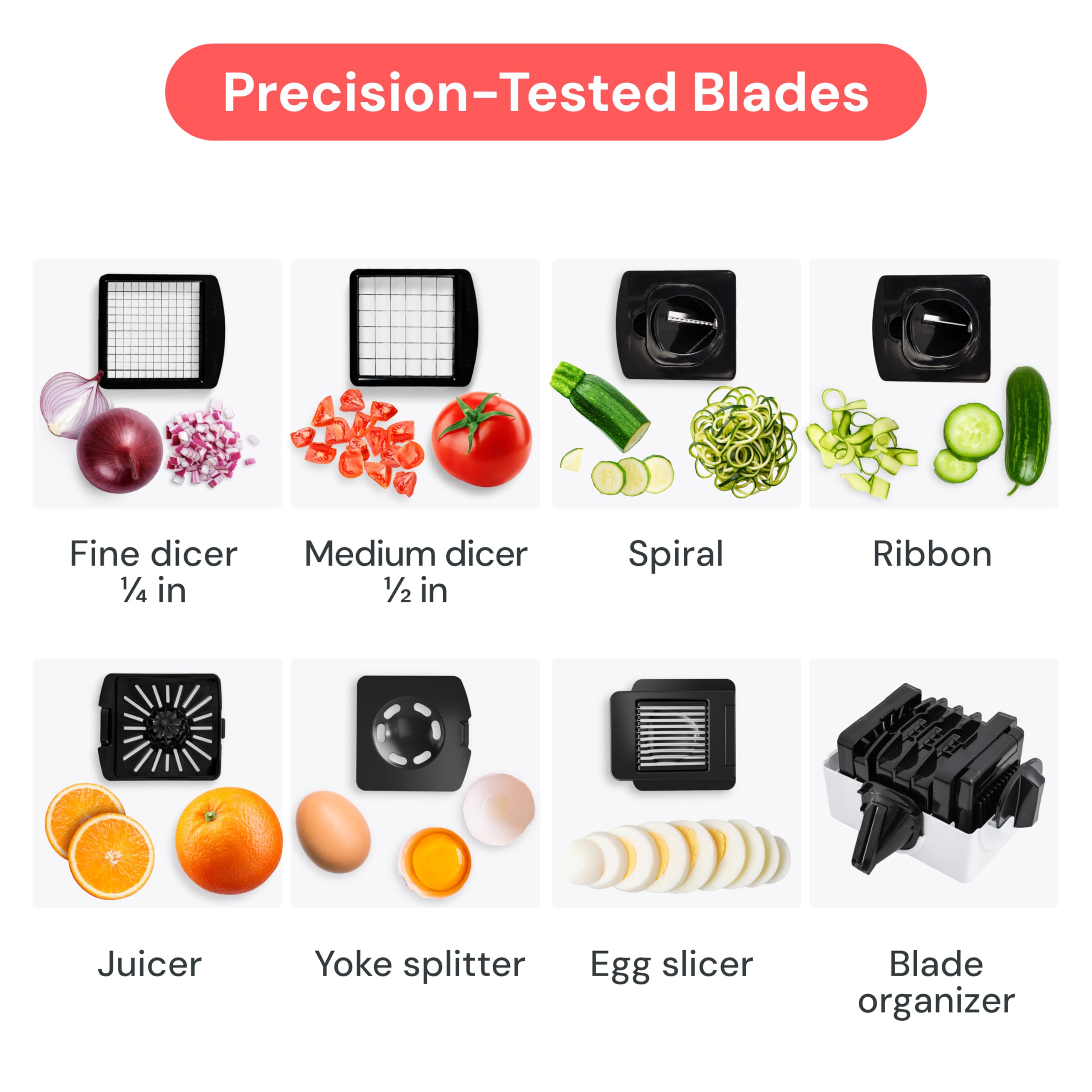 Fullstar Original Pro Chopper anti-slip base keeps unit stable on counters