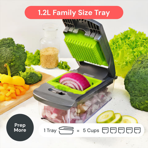 Fullstar Original Pro Chopper catch tray helps keep countertops tidy.
