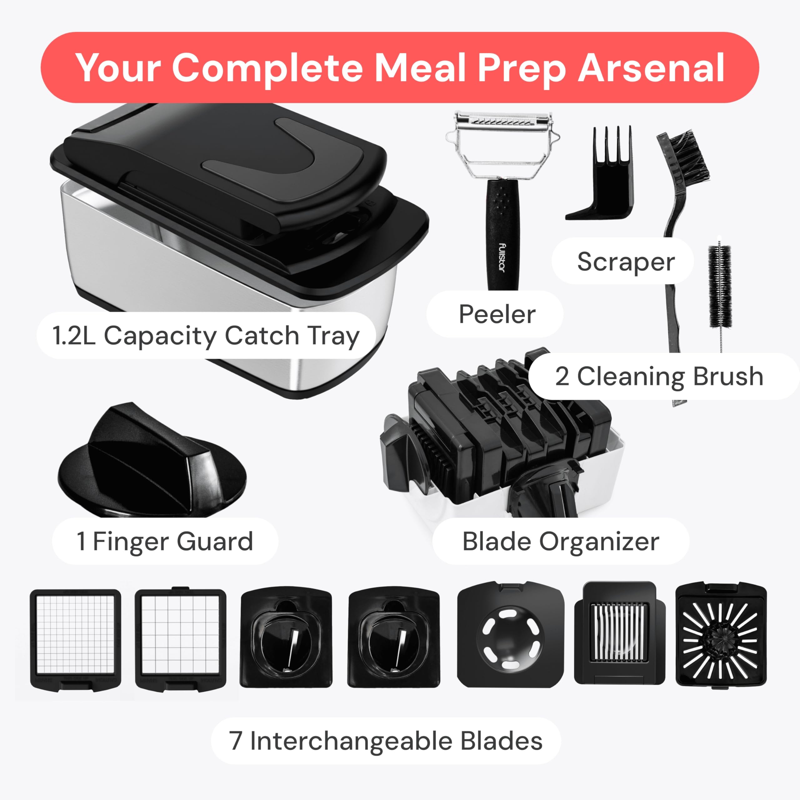 Fullstar The Original Pro Chopper compact design fits small kitchens