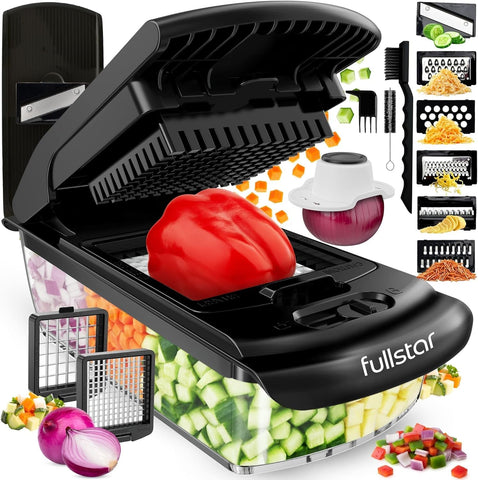Fullstar Original Pro Chopper dices vegetables quickly for easy meal prep.