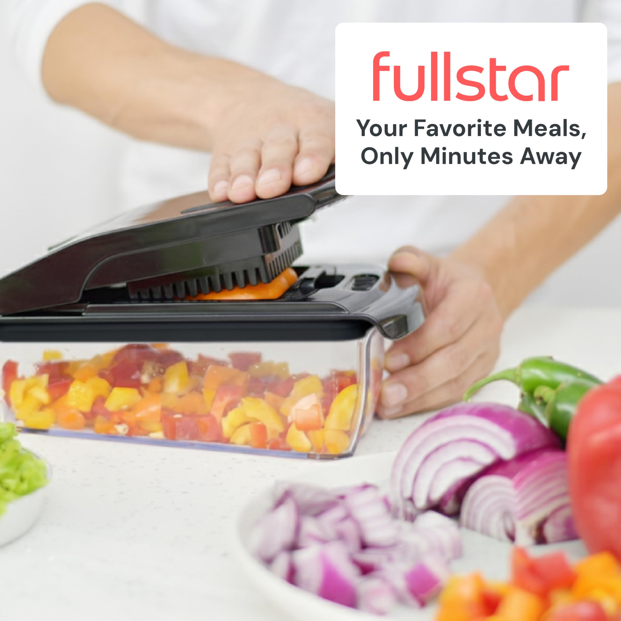 Fullstar Original Pro Chopper dishwasher safe design for easy cleanup.
