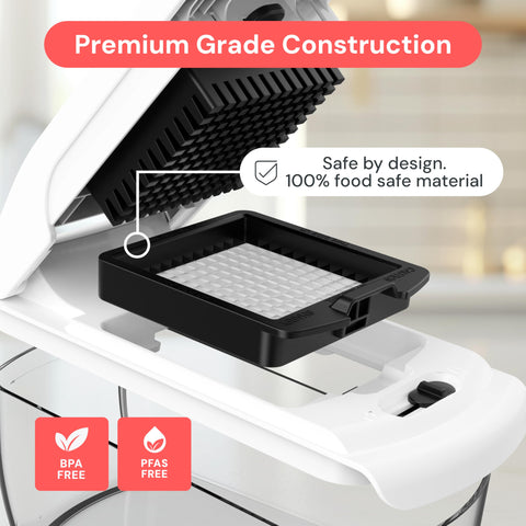 Fullstar Pro Chopper dishwasher-safe top rack for quick cleanup