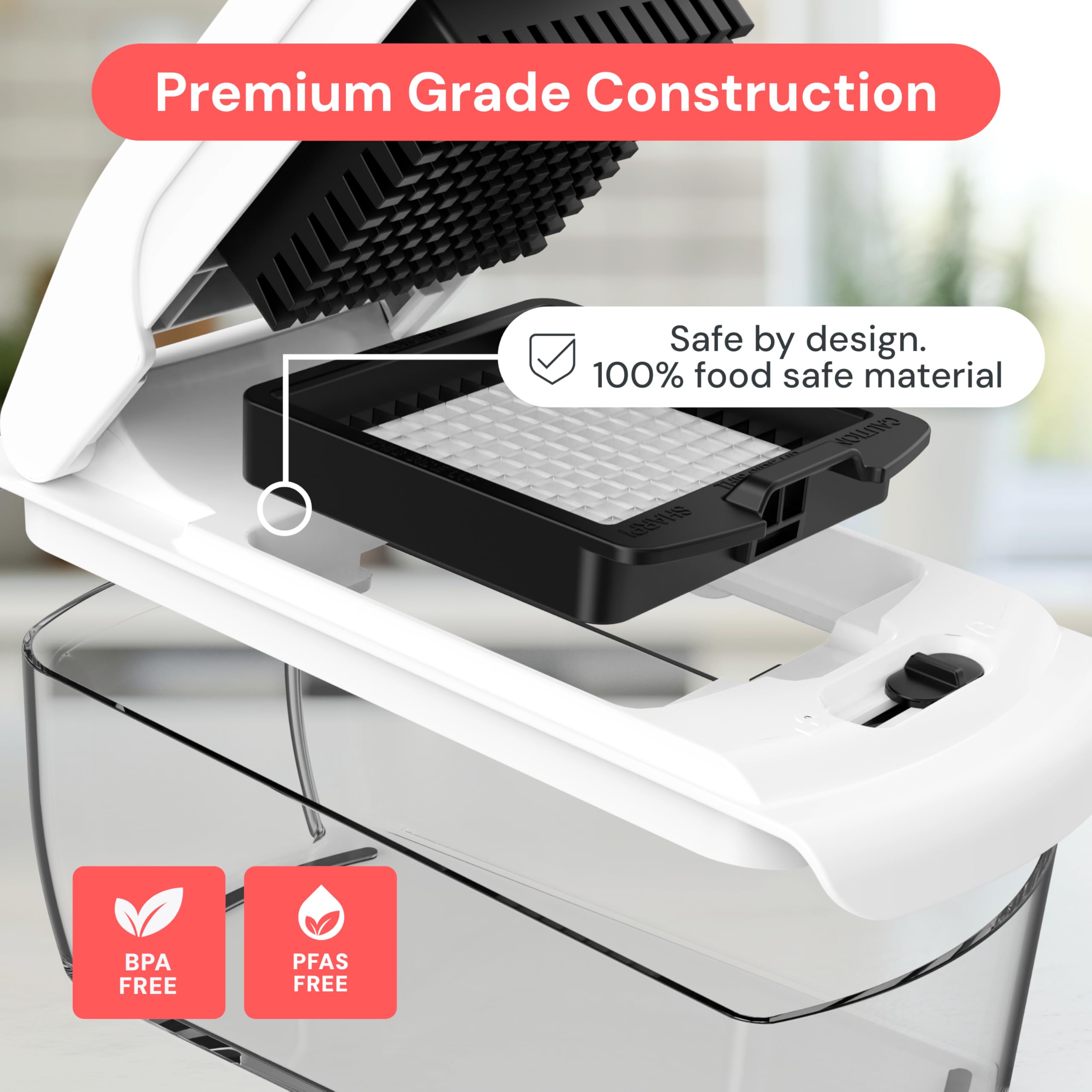 Fullstar chopper non-skid base keeps it steady during prep.