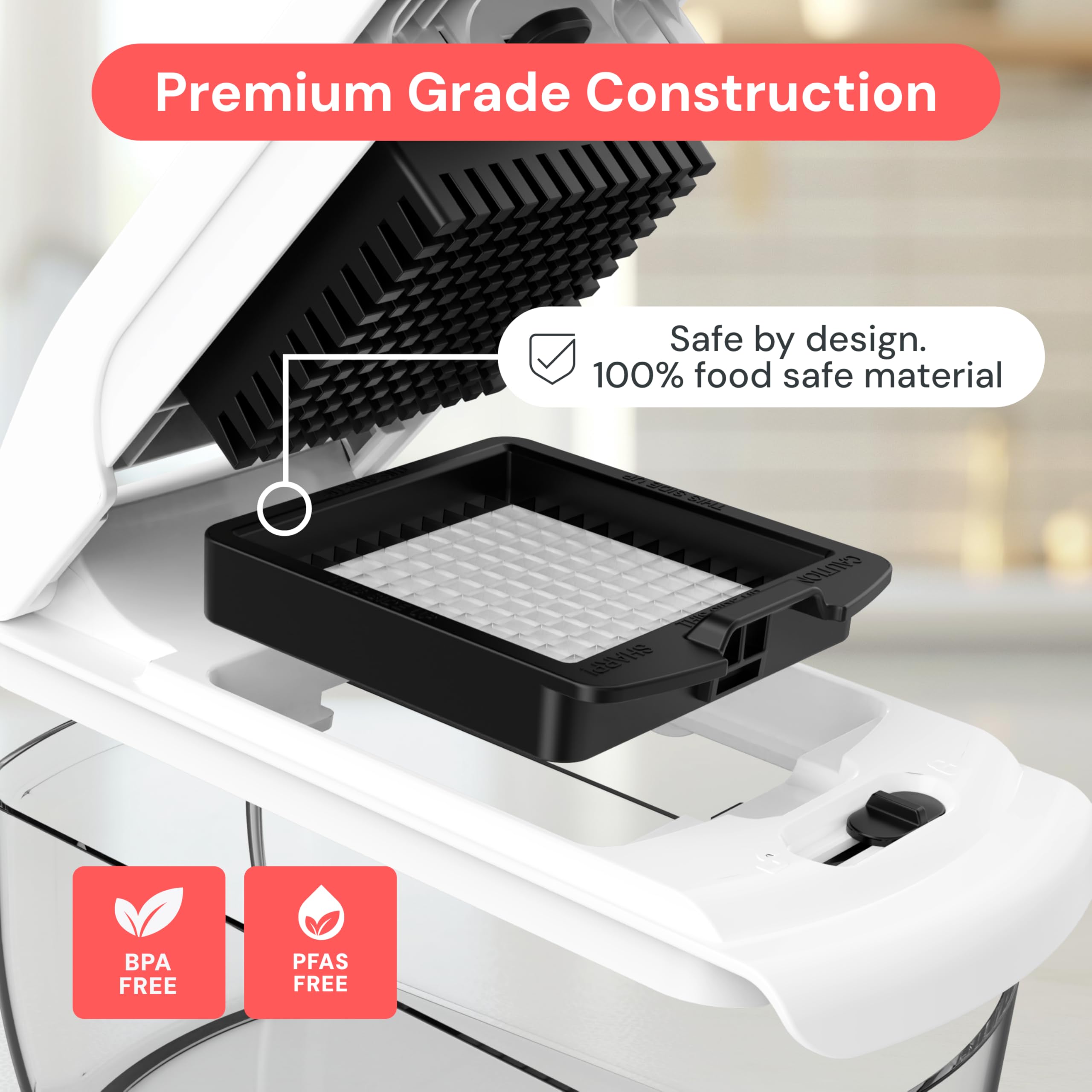 Fullstar Original Pro Chopper non-slip base keeps counters steady.