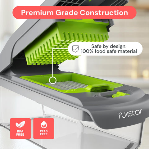Fullstar Original Pro Chopper non-slip base keeps it steady during prep.