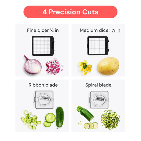 Fullstar Original Pro Chopper non-slip base keeps it stable on counters.