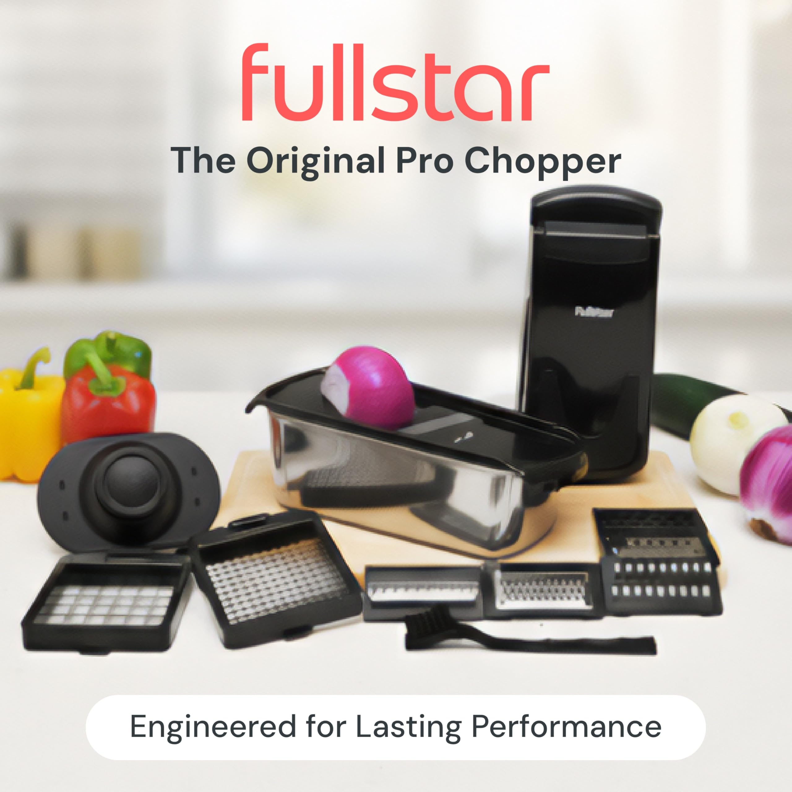 Fullstar Original Pro Chopper creates spiralized noodles for healthy meals.