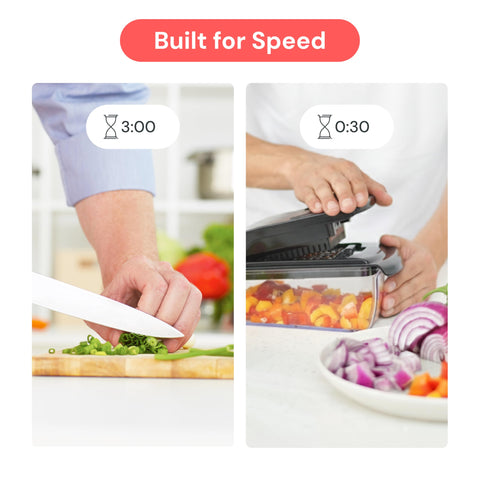 Fullstar Original Pro Chopper spiralizer mode creates healthy veggie strands.