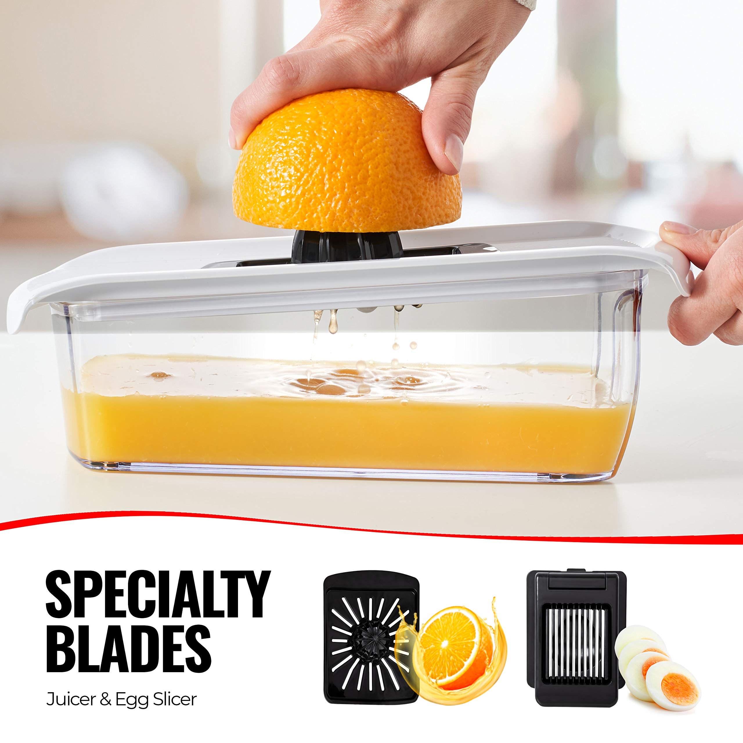 Fullstar razor-sharp stainless steel blades for precise results