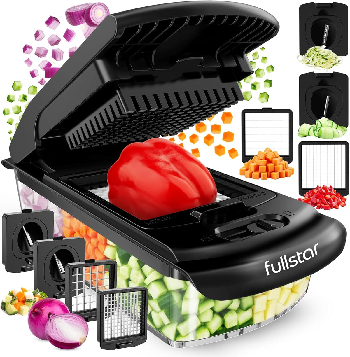 Fullstar The Original Pro Chopper blade set enables precise dicing quickly