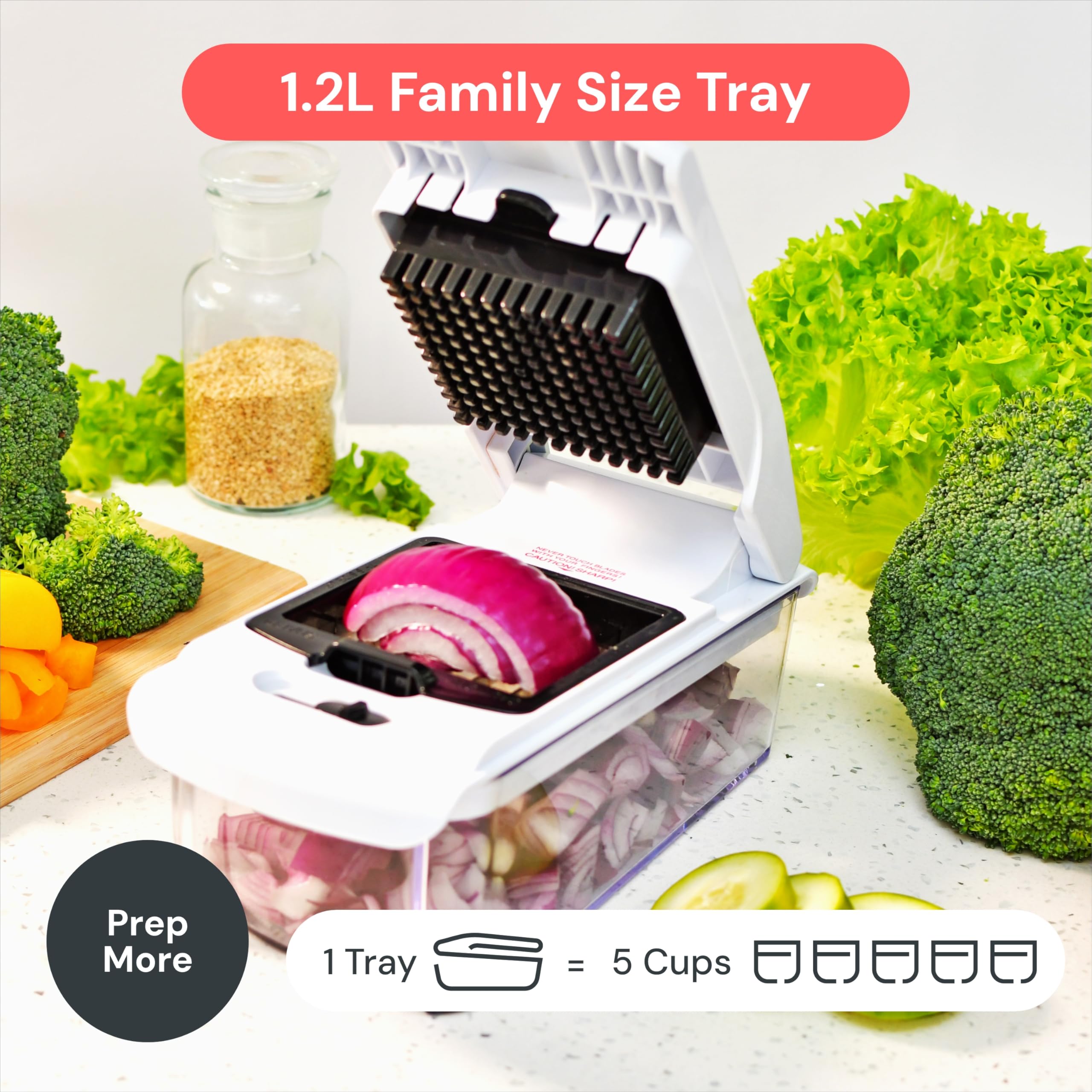 Fullstar dishwasher-safe top rack for easy cleanup