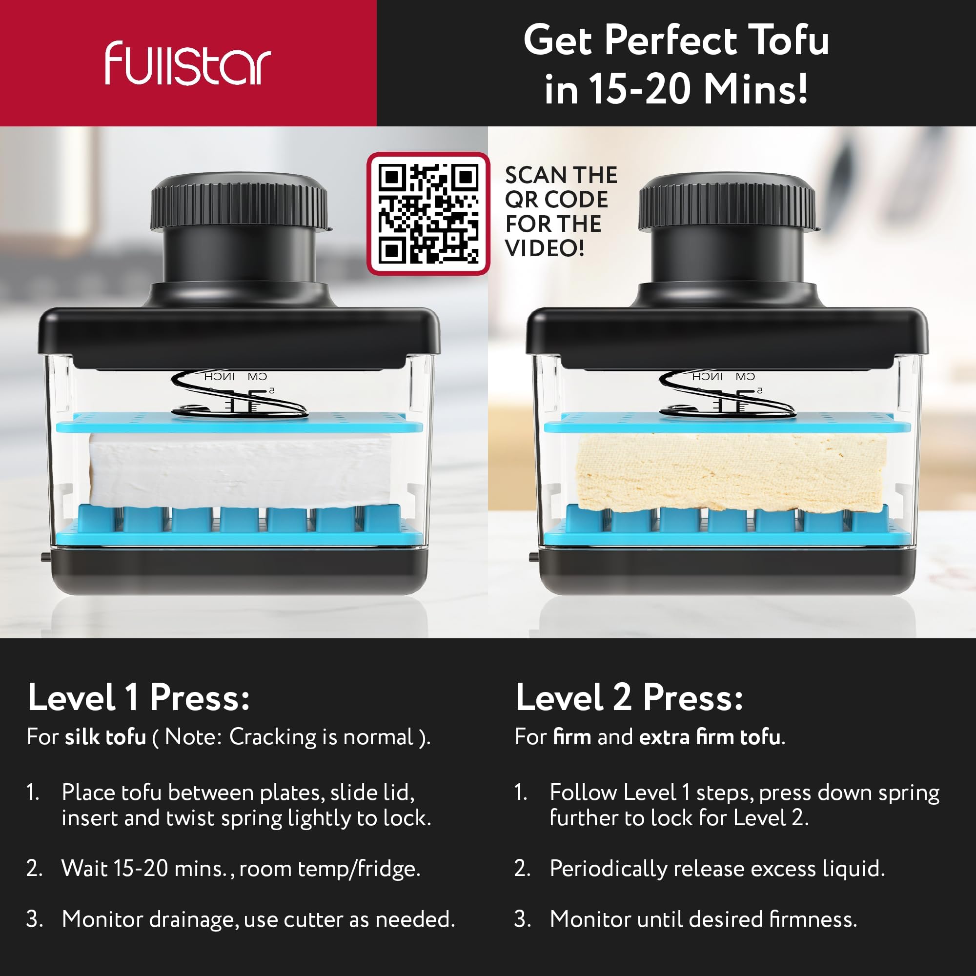 Fullstar BPA-free dishwasher-safe construction for simple cleaning.