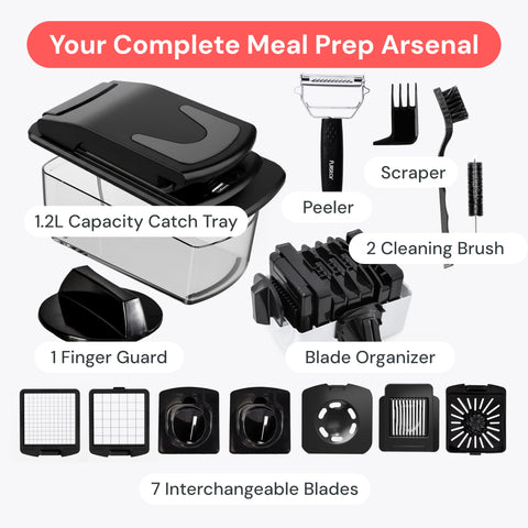 Fullstar Vegetable Chopper spiralizer function for ribbons and noodles.