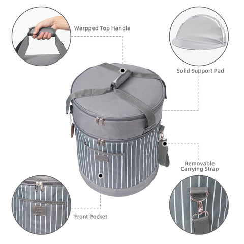 Fun Elements double-layer carrier with removable strap for versatile carrying.