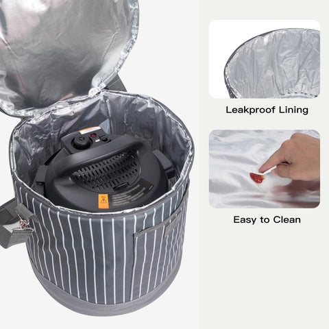 Fun Elements leakproof aluminum liner makes cleanup easy after use.