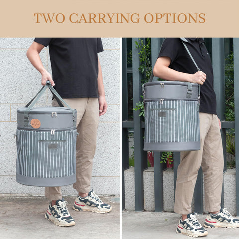 Fun Elements protective bag shields from dust and spills on the go.