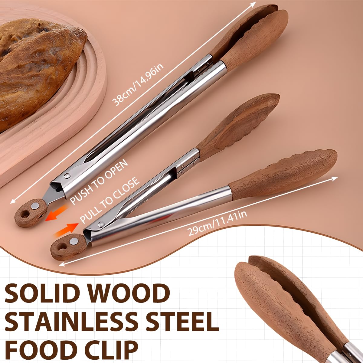 FunApricity tongs hang neatly for convenient kitchen display
