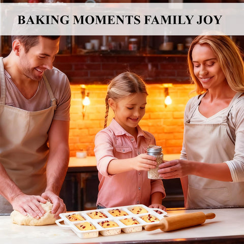 FUNBAKY banana bread, meatloaf, and cake recipes fit in compact pans