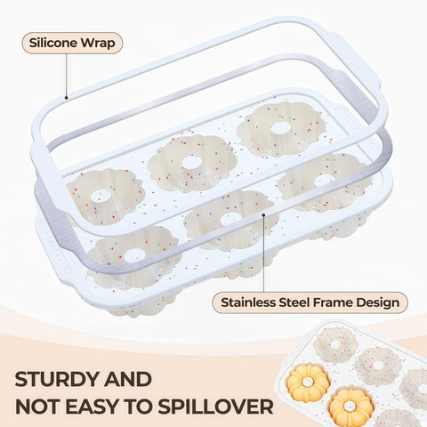 FUNBAKY nonstick coating ensures clean release from molds.
