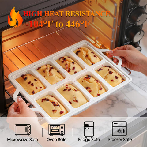 FUNBAKY oven and dishwasher safe silicone bakeware for easy cleanup
