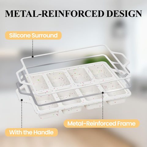 FUNBAKY silicone bakeware heat resistant from -40F to 446F for versatile use