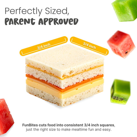 FUNBITES cheese and deli cuts turned into yellow shapes for snacks