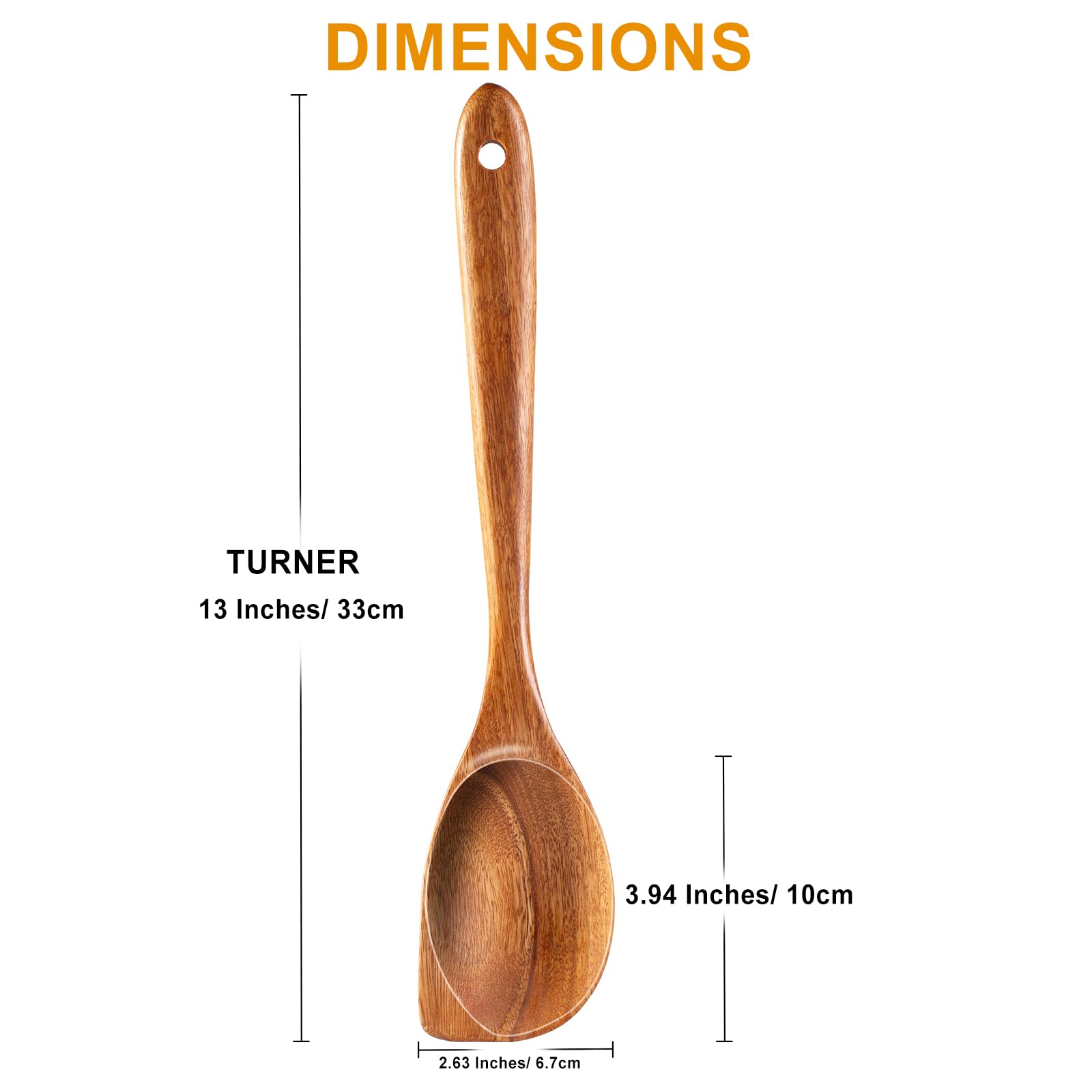 FunCee Acacia Spoons natural oil finish preserves wood quality