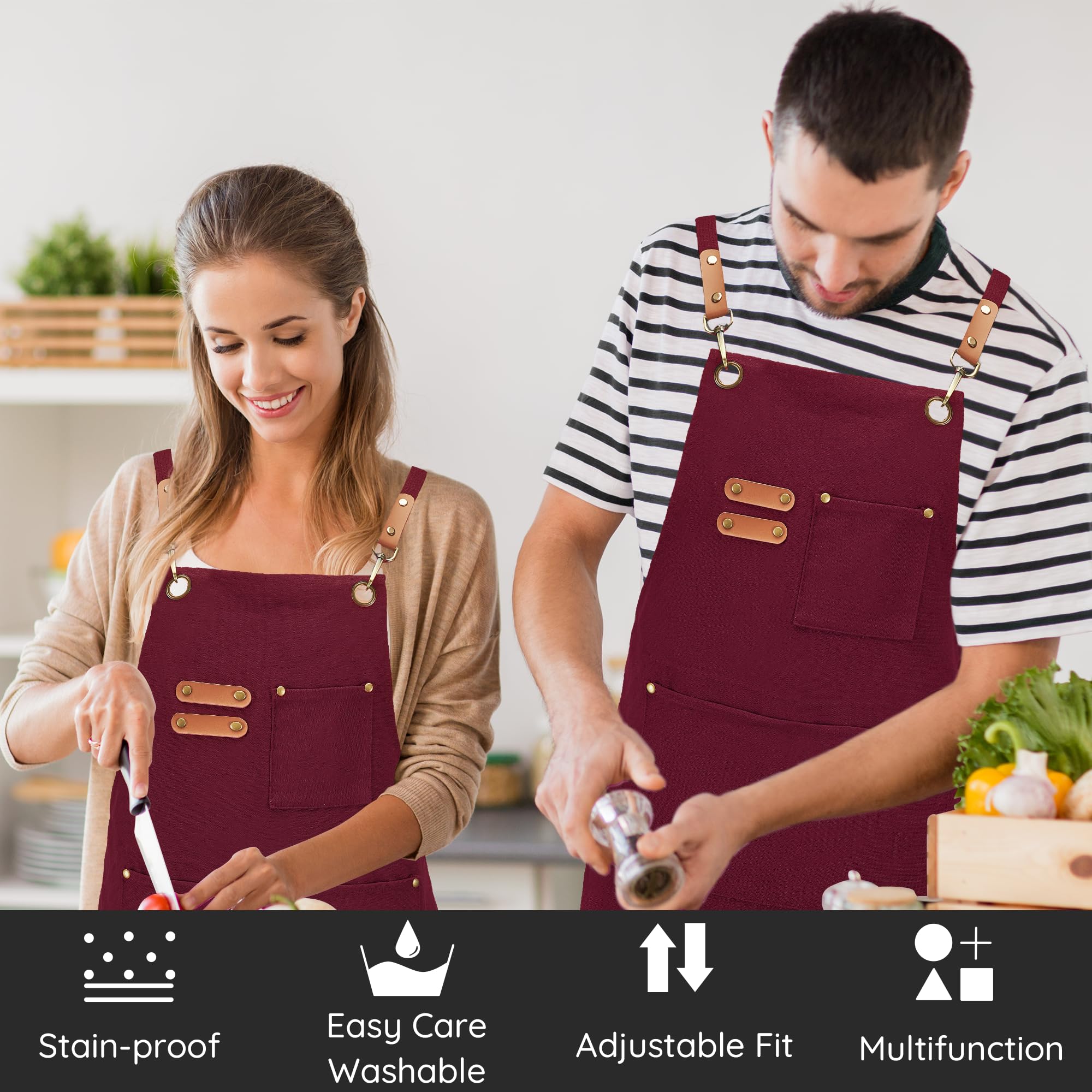 FunChaos apron with adjustable strap for a secure fit