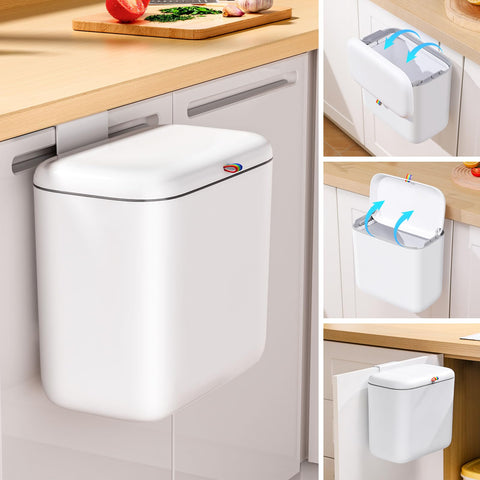 Funest wall-mount trash can kit for space-saving installation.