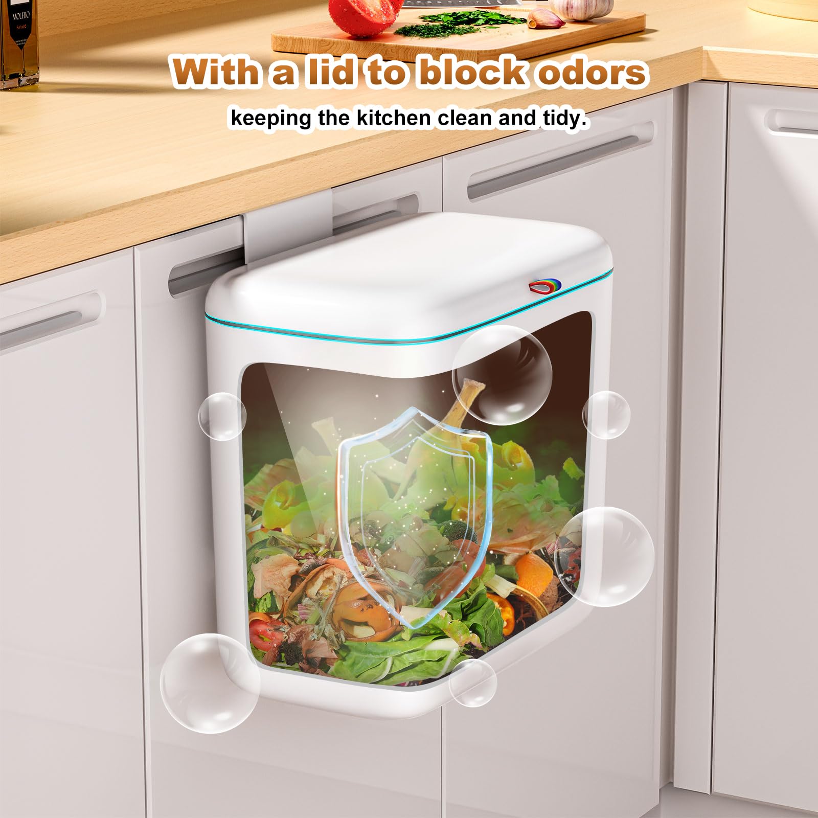 Funest under-sink trash can ready for quick mounting.