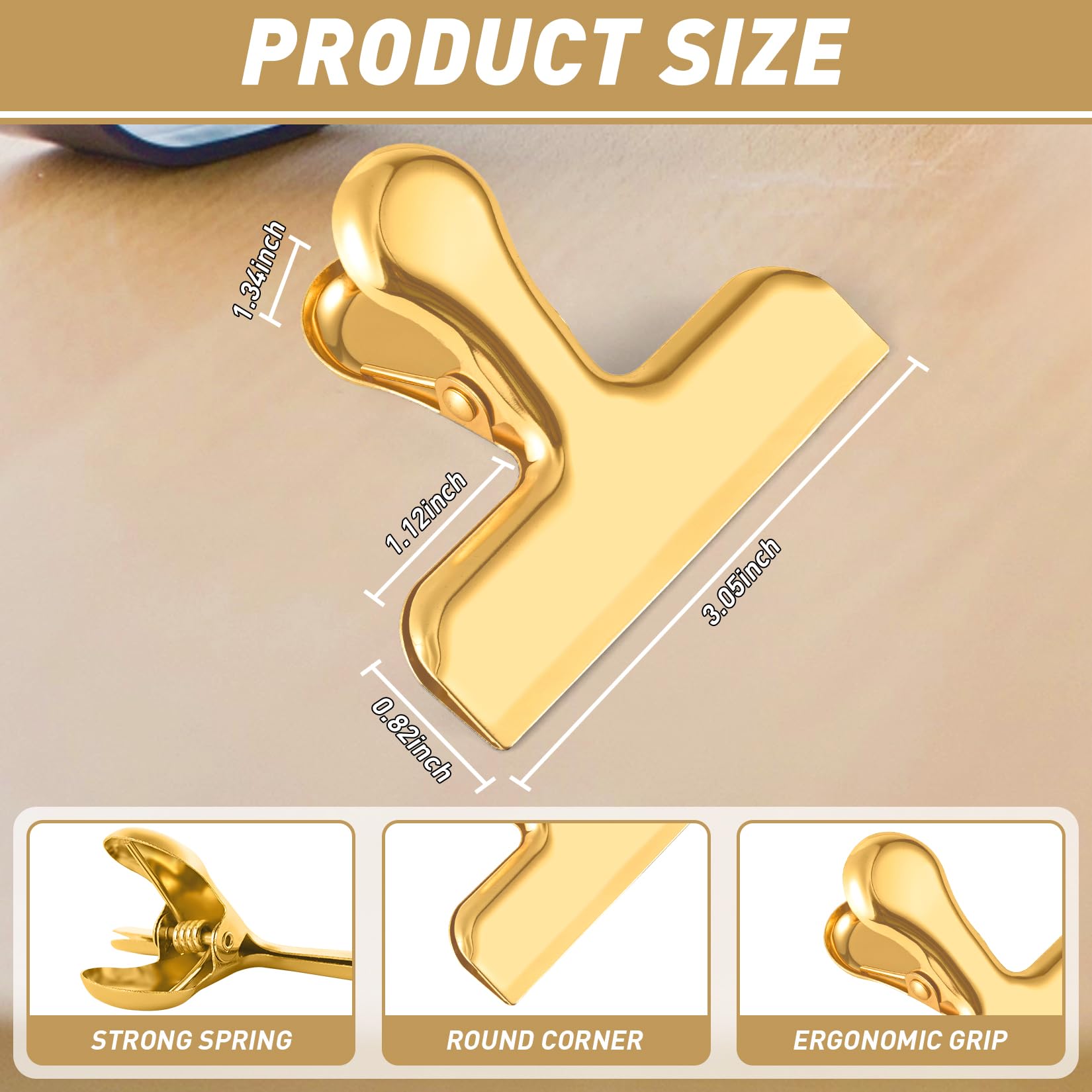 FUNFERY wide-mouth chip clip on bag for a quick seal