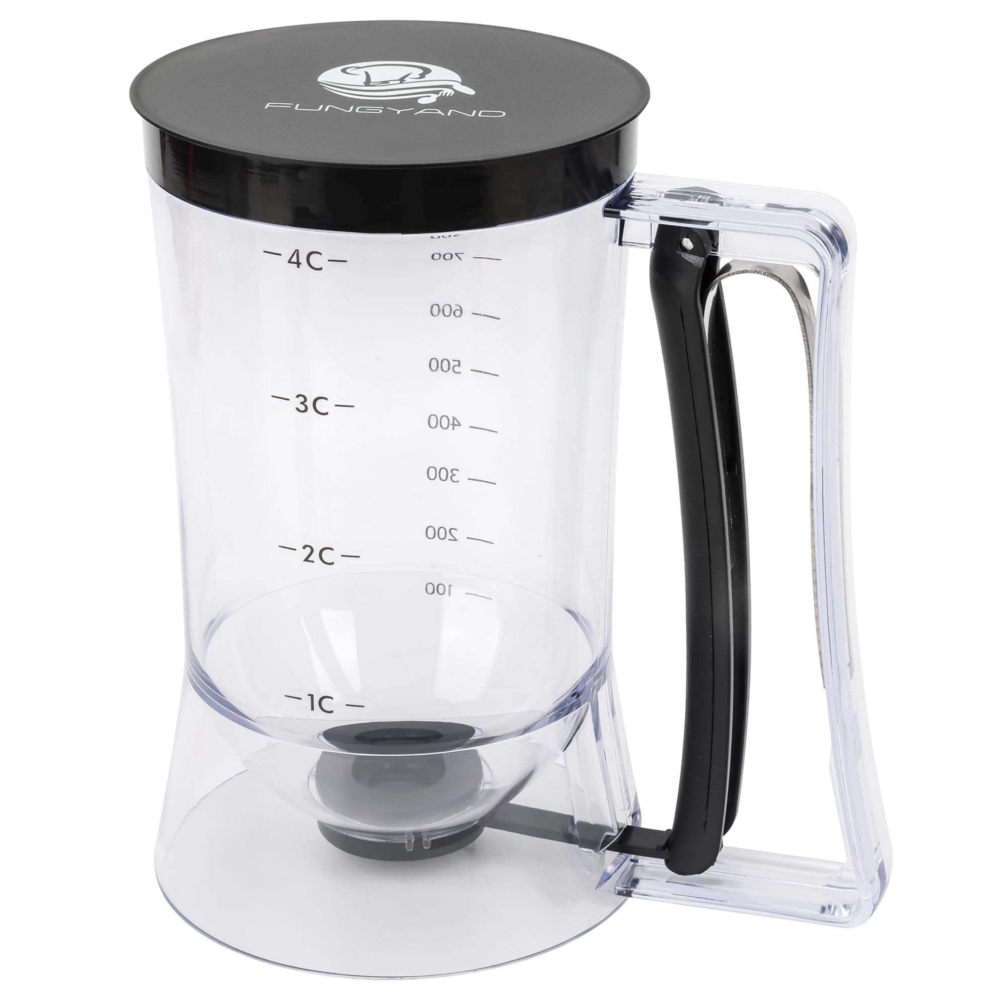 FUNGYAND Batter Dispenser Easy-Pour Handle enables precise, drip-free pouring.