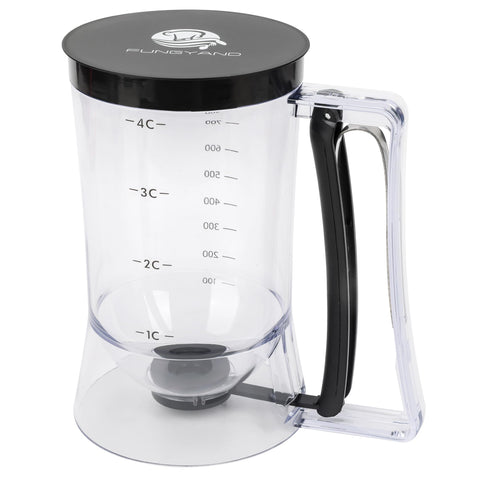 FUNGYAND Batter Dispenser Easy-Pour Handle enables precise, drip-free pouring.