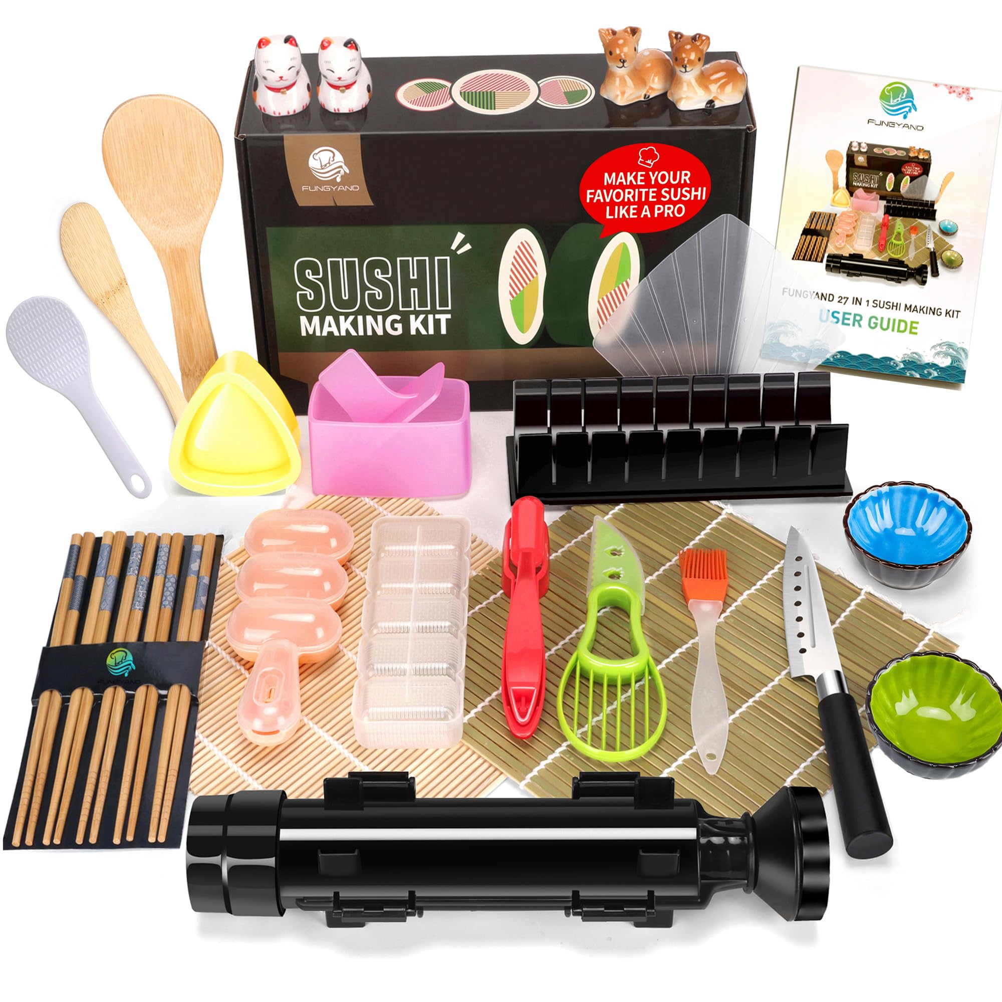 FUNGYAND Sushi Bazooka Roller for precise, uniform rolls at home.