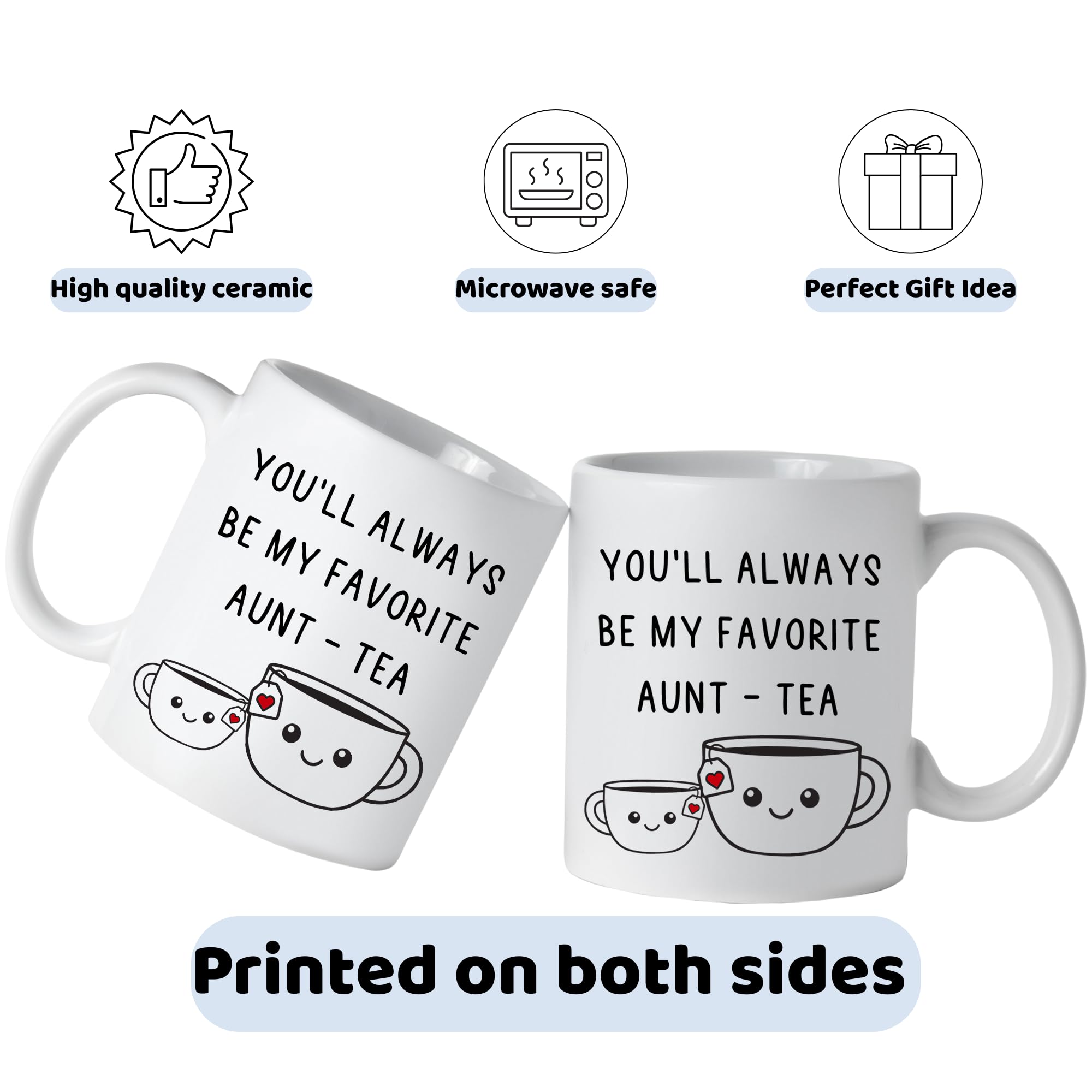 FUNITZ Aunt tea cup heartfelt design inspires cozy, tea-time moments