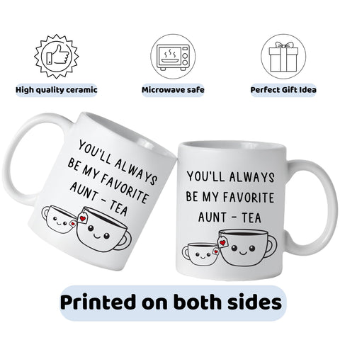 FUNITZ Aunt tea cup heartfelt design inspires cozy, tea-time moments