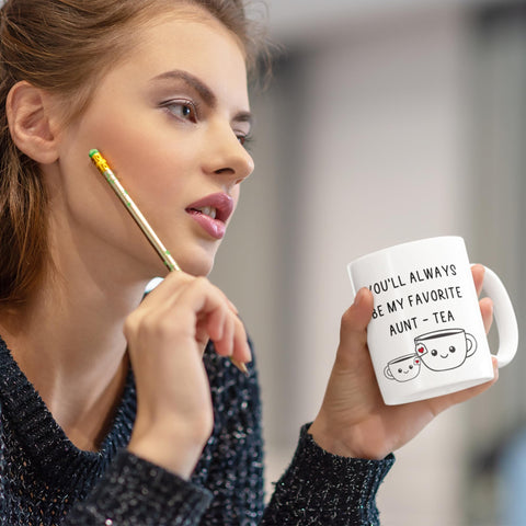 FUNITZ Best aunty mug design offers cheerful, sentimental keepsake