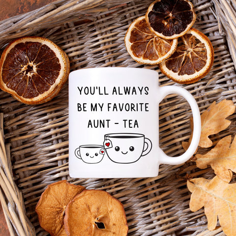 FUNITZ funny Aunt tea cup 11oz adds lighthearted joy to mornings