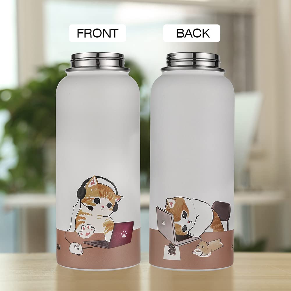 Funkrin bottle with spout lid, fast pour for quick hydration during workouts.