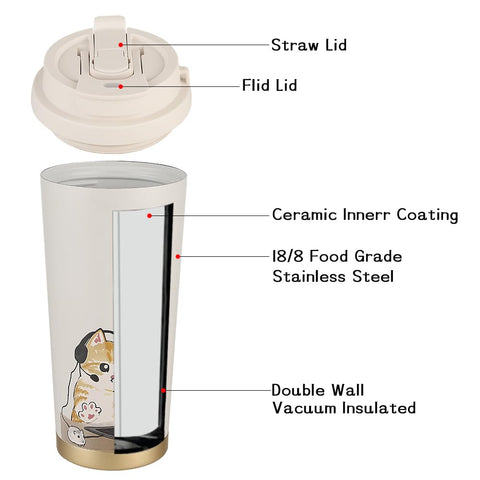 Funkrin travel mug in use at office or camping scenarios for versatility.