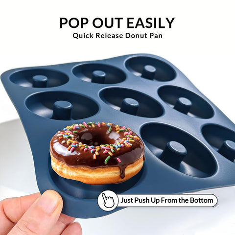 FUNLAVIE 3-inch donut cavities fit bold flavors and toppings.