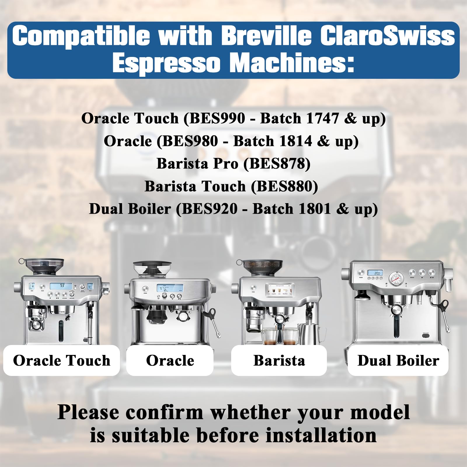 Step-by-step Funmit installation demonstrating soaking and insertion into Breville unit.