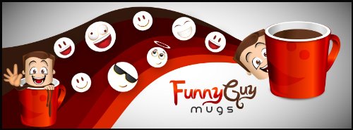 Funny Guy Mugs Coffee Makes Me Poop mug close-up text emphasizes humor