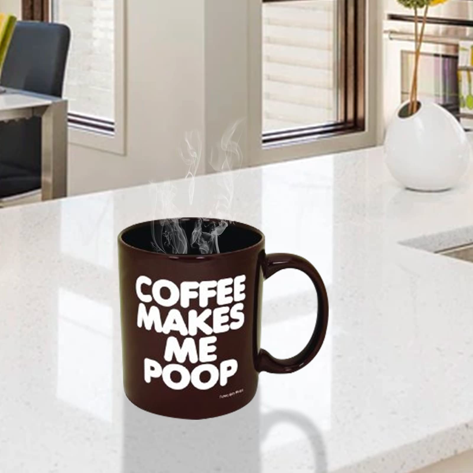 Funny Guy Mugs Coffee Makes Me Poop mug gift-ready box enhances present appeal