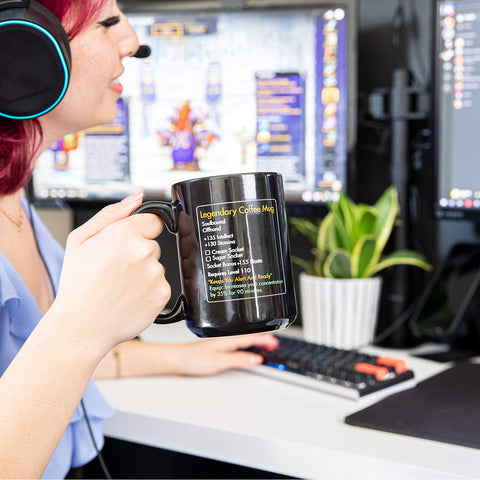 Funny Mugs LOL MMO mug makes a great gaming gift idea.