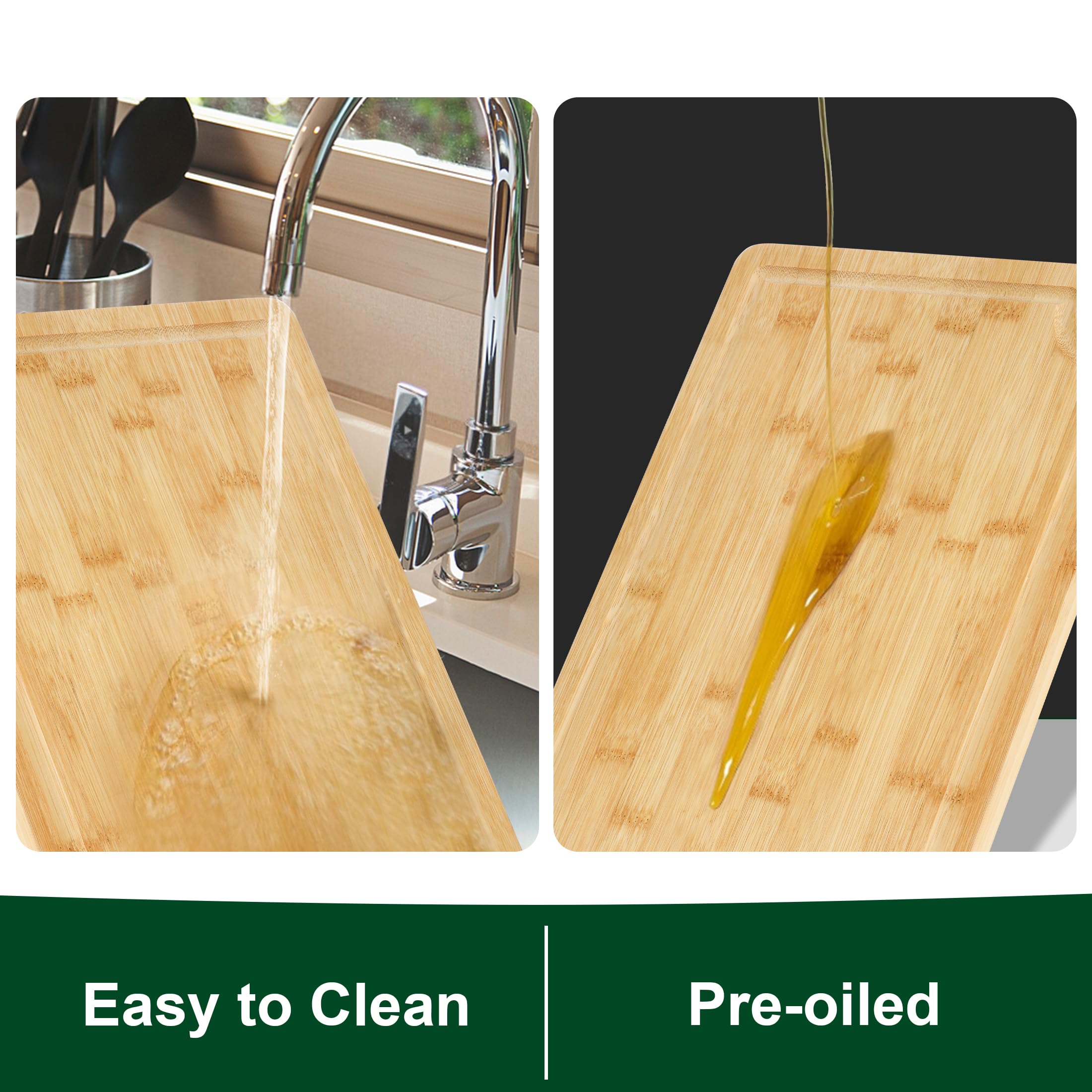 Funnydin bamboo cutting board care oil application maintains smooth surface