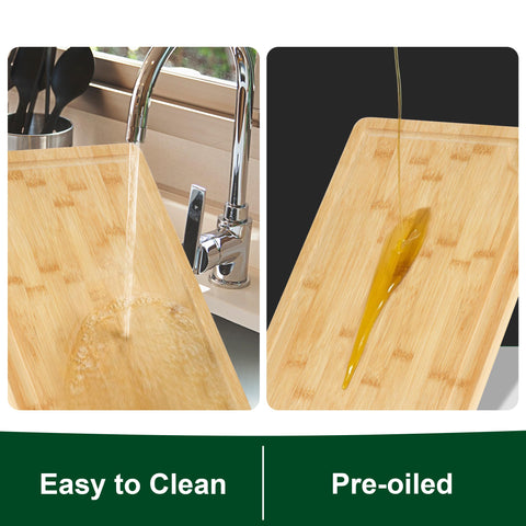 Funnydin bamboo cutting board care oil application maintains smooth surface