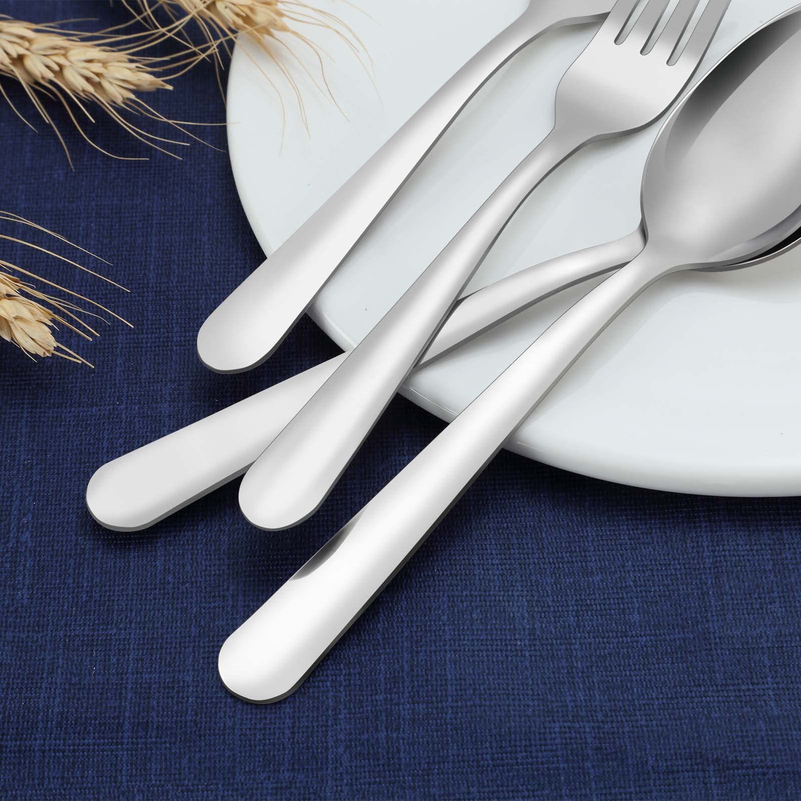 Funnydin classic-design teaspoons complement existing flatware for versatile dining.