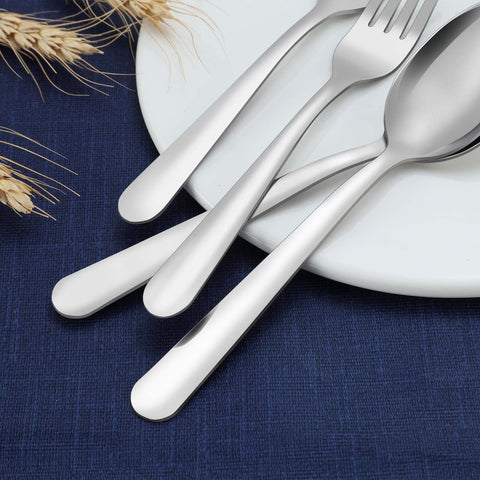Funnydin classic-design teaspoons complement existing flatware for versatile dining.